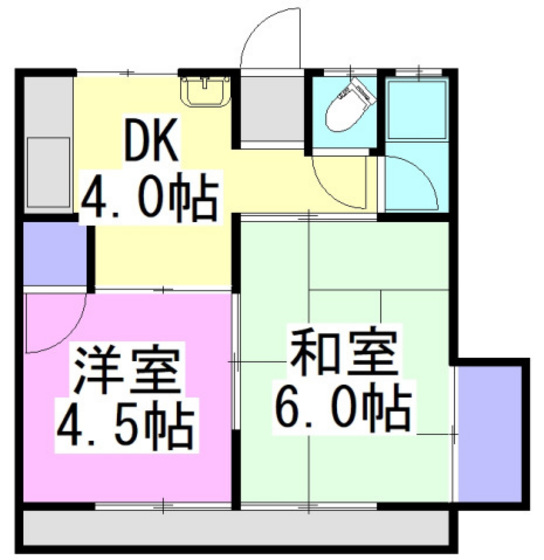 コーポみどりの間取り