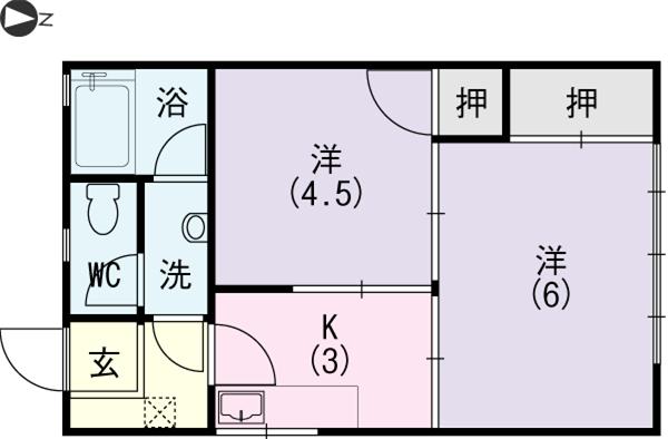 マンションミキの間取り