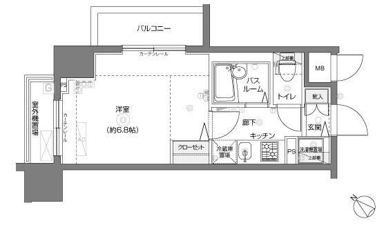 フェニックス横濱関内ＢＡＹ　ＭＡＲＫＳの間取り