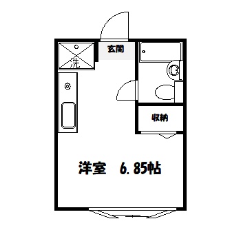 川崎市多摩区菅北浦のマンションの間取り