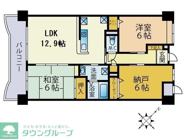 ベルメゾン南篠崎ユニゾンの間取り