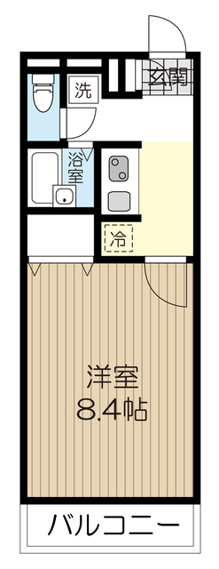 アンプルール　フェール　クリザンテムの間取り