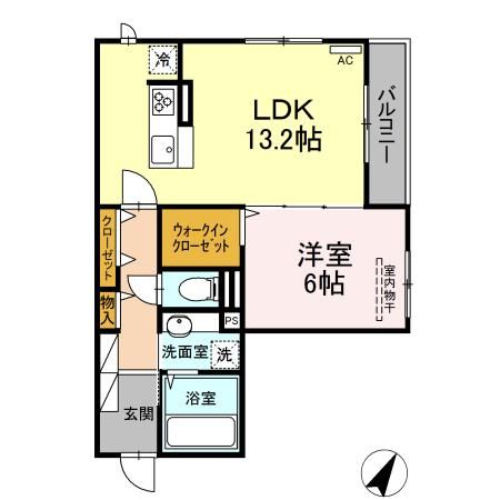 プランハイライズ　居住用の間取り