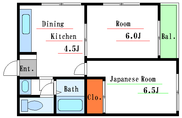 【江東区猿江のマンションの間取り】