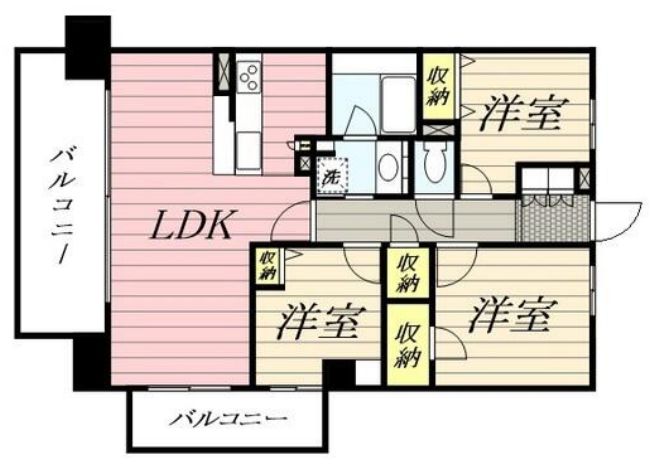 藤沢市辻堂神台のマンションの間取り