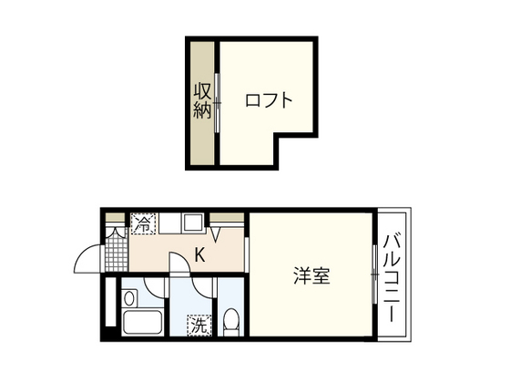 広島市東区牛田南のマンションの間取り