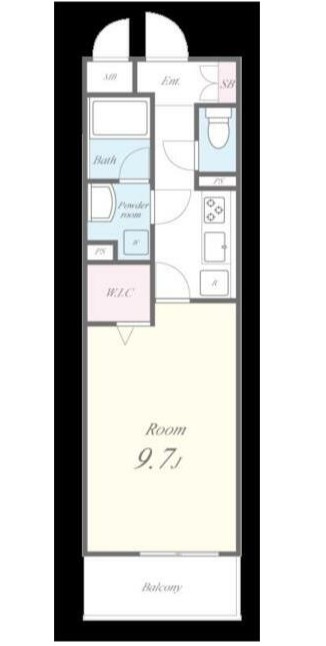 【新宿区西新宿のマンションの間取り】