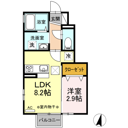 サニーフラットIIの間取り