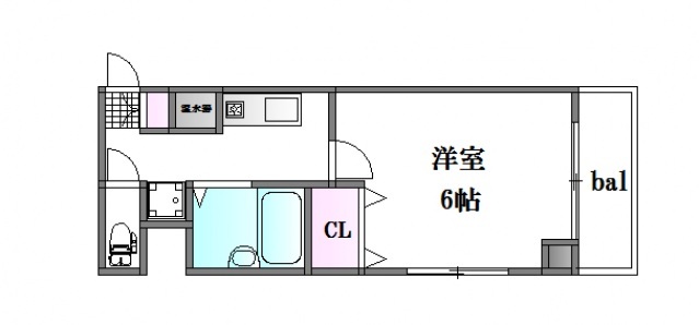 広島市中区西十日市町のマンションの間取り