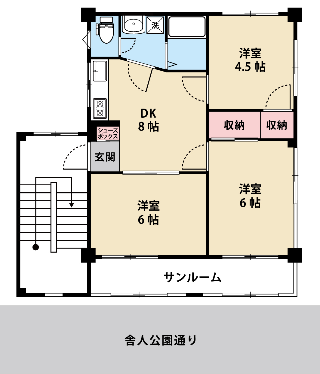 保木間みどりビルIの間取り