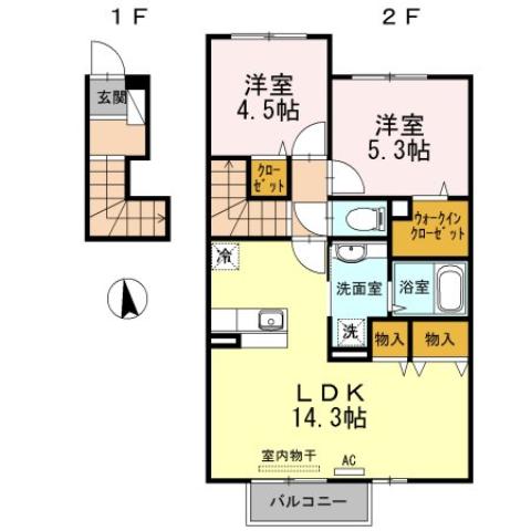 プラティーク ハバラの間取り