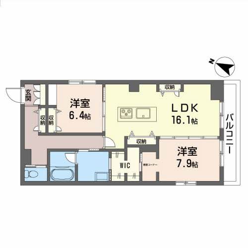 ｍａｉｓｏｎ東二番丁の間取り