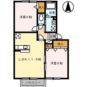 コンフォールI号館の間取り