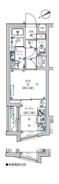 【エストゥルース横浜子安の間取り】