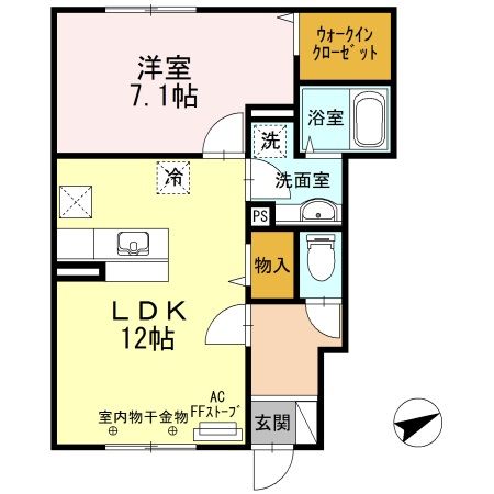ディアコートプラスアール A_間取り_0