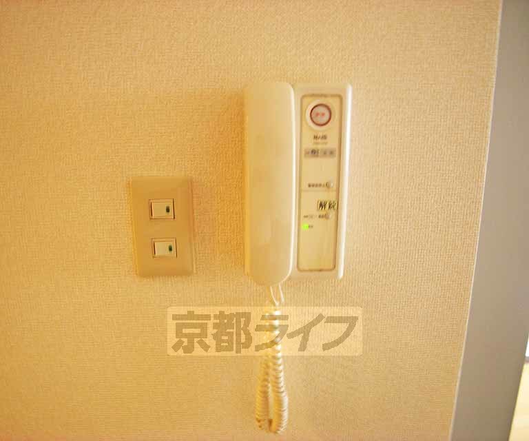 セキュリティ　来客も安心です。