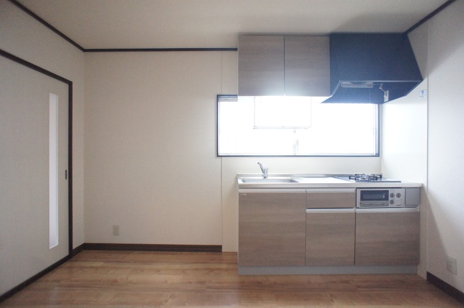 キッチン　グリル付２口ガスコンロシステムキッチン～プロパンガス仕様！