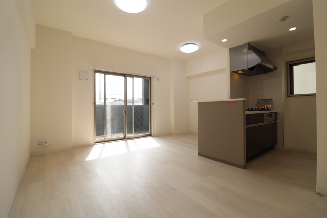 居室・リビング　カウンターキッチンのリビング