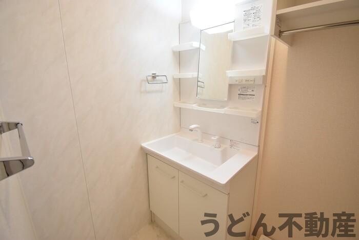 洗面設備　うどん県のお部屋探しはうどん不動産へ うどんちゃんとLINE