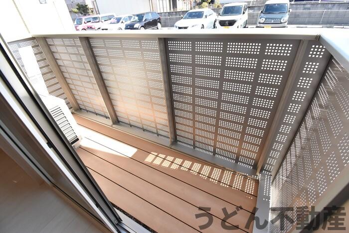 バルコニー　うどん県のお部屋探しはうどん不動産へ うどんちゃんとLINE
