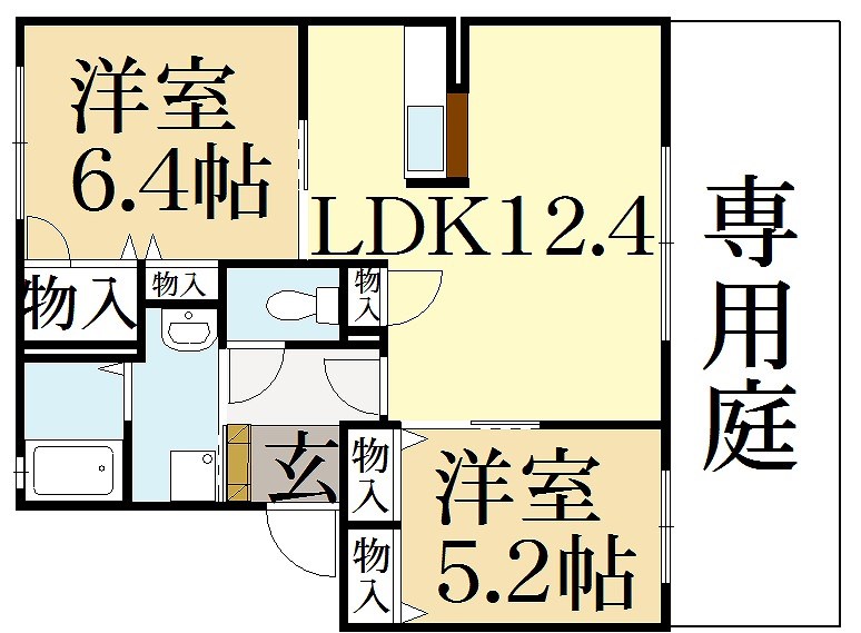 Ciel Garden A棟の間取り写真