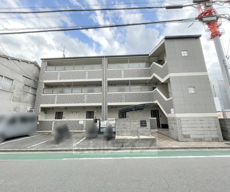 建物外観　レンガ調の外観です。