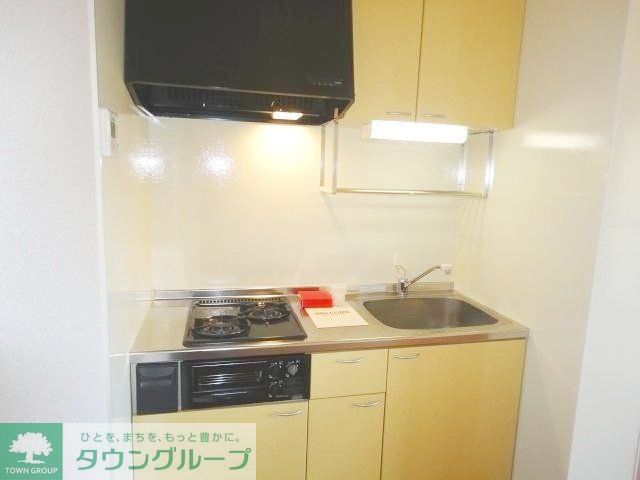 キッチン　二口グリル付キッチン