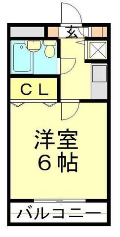 東武東上線 川越駅 徒歩7分 3階建 築33年の間取り写真