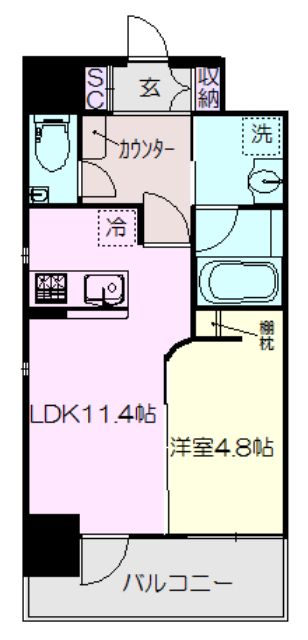 GK fan レジデンスの間取り写真