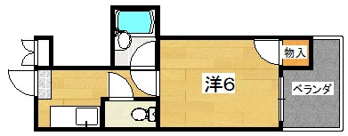 ロータリーマンション村野B棟の間取り写真