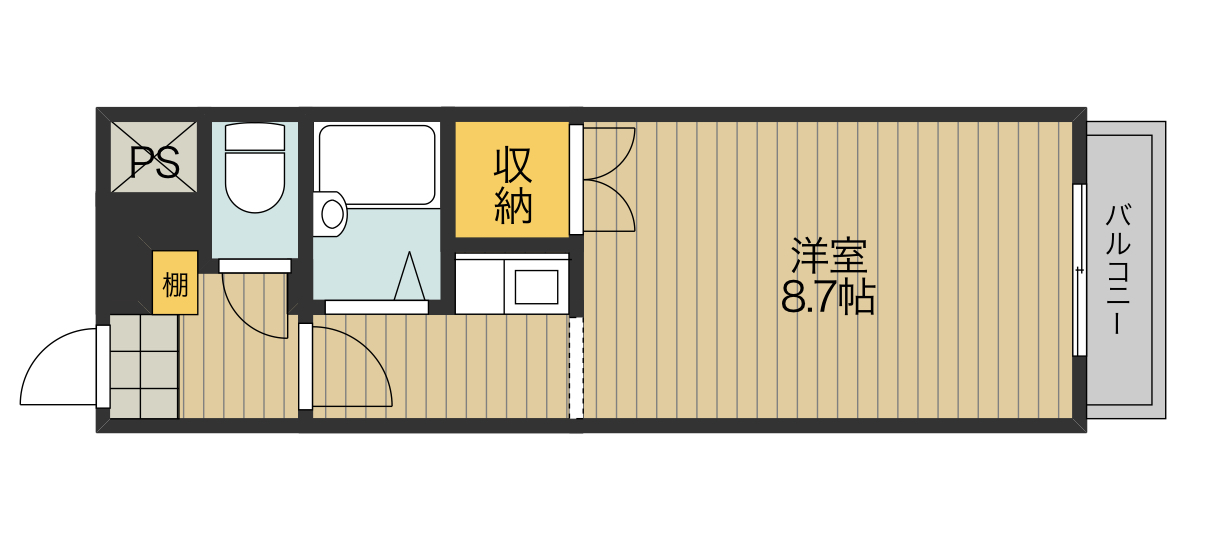 福山市東吉津町のマンションの間取り