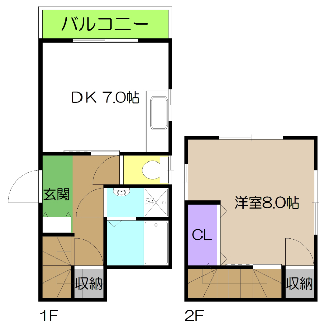 ハイツ大久保の間取り