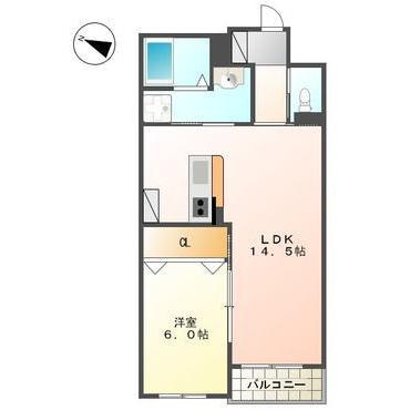 函館市西桔梗町のマンションの間取り