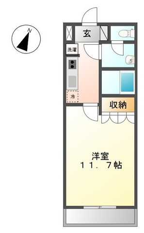 茅ヶ崎市みずきのアパートの間取り