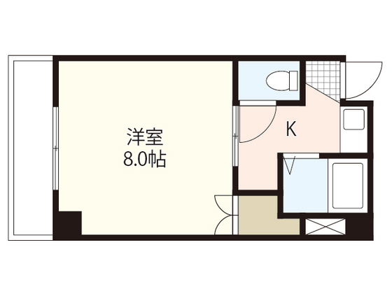 広島市東区光町のマンションの間取り