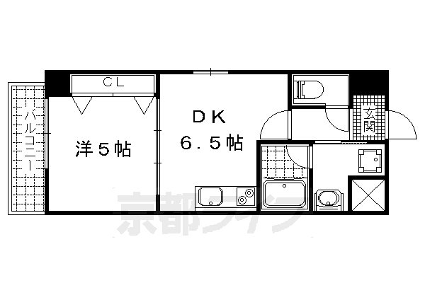 大津市中央のマンションの間取り