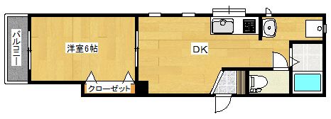 パルフェ八坂の間取り