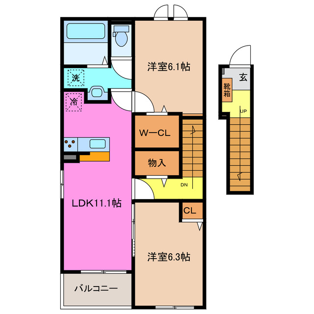 メゾン　ドゥ　エスポアール　Iの間取り