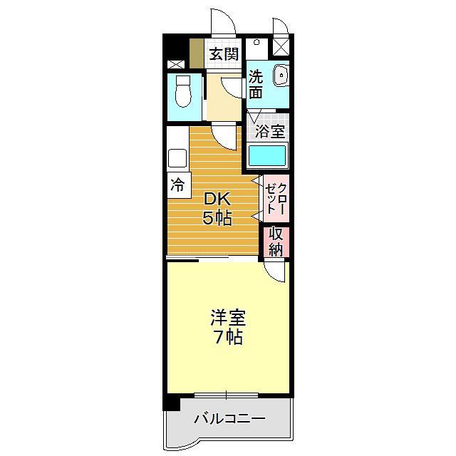 下関市秋根南町のマンションの間取り