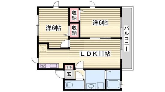 ハイム城山の間取り