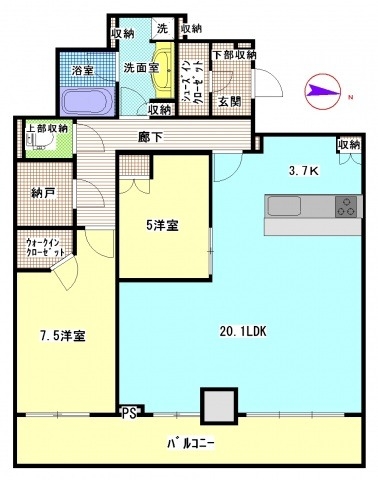 グランクロスタワー広島の間取り