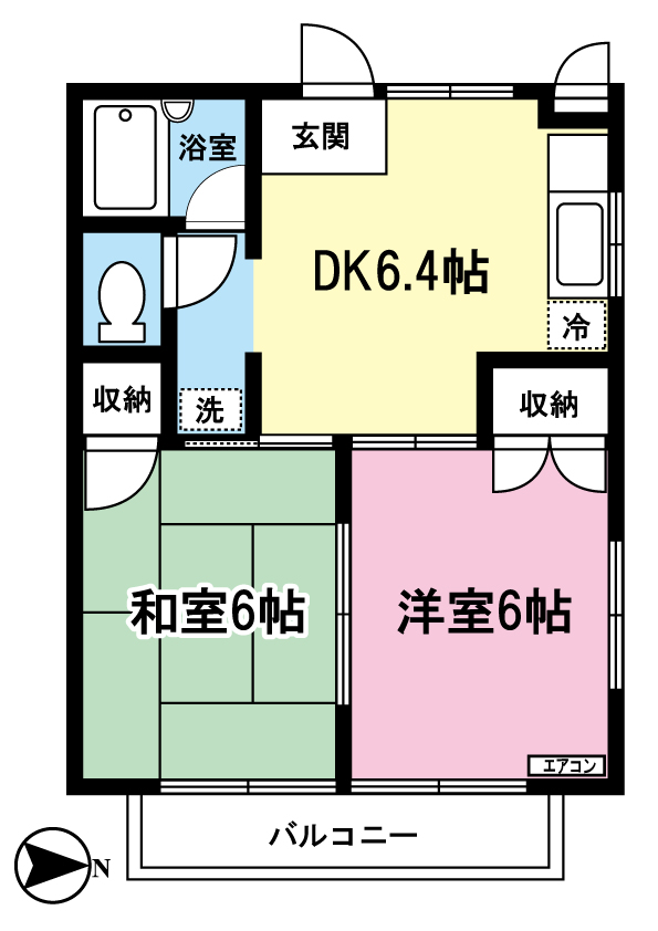 エーデルハイムAの間取り