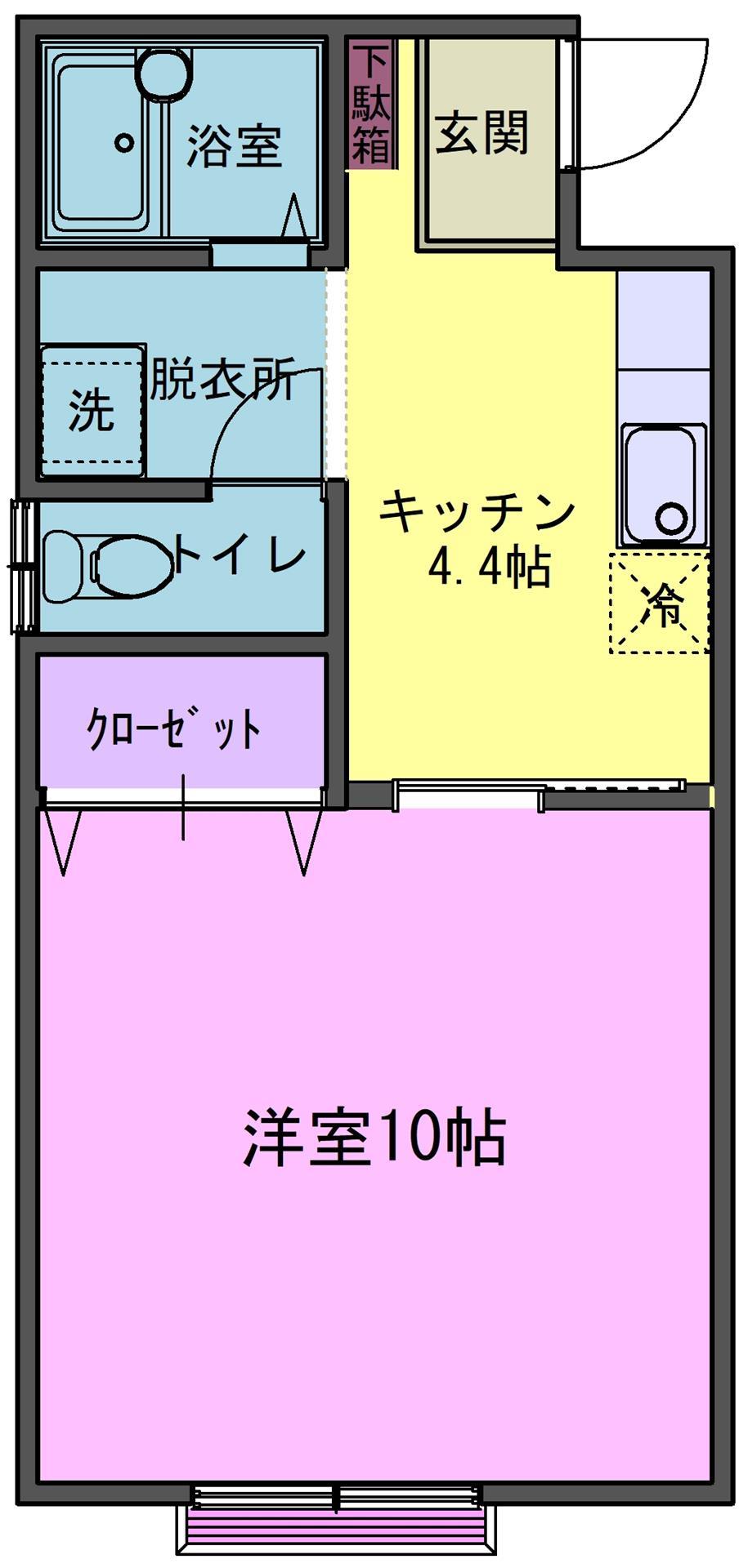 コーポアズールIの間取り