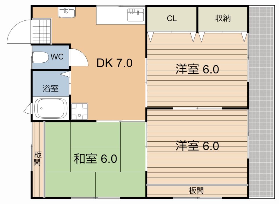 ＤＲＥＡＭ９０　１号棟の間取り