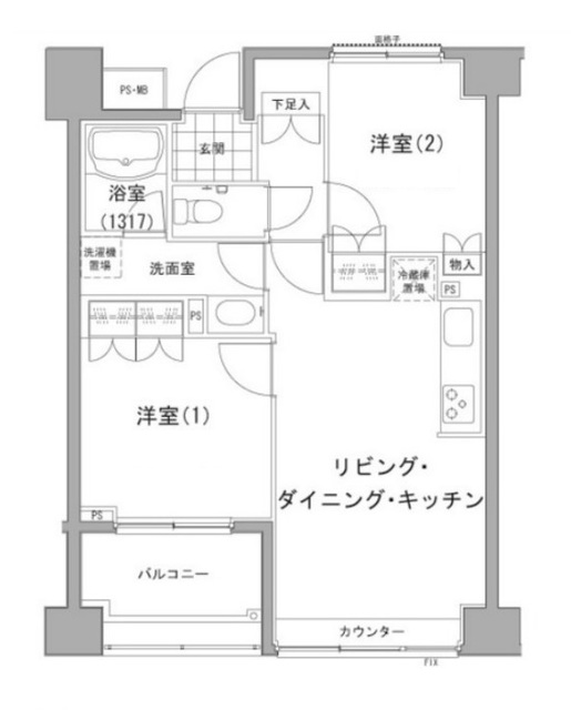 エーデル練馬の間取り