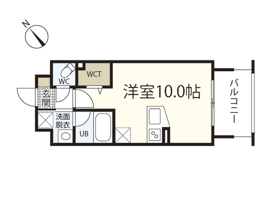 広島市南区比治山町のマンションの間取り