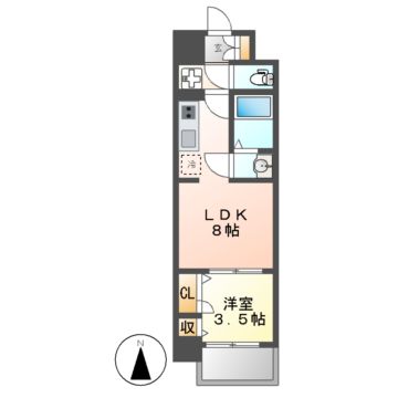 【ファステート名古屋駅前アルティスの間取り】