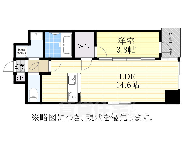 【名古屋市中区平和のマンションの間取り】