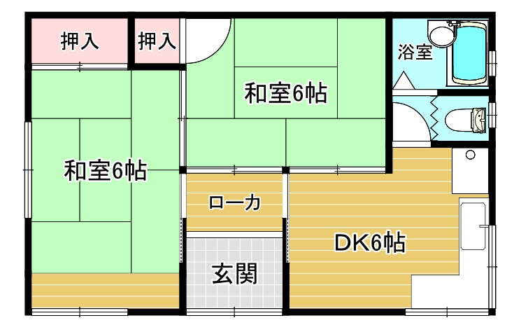 井上アパートの間取り