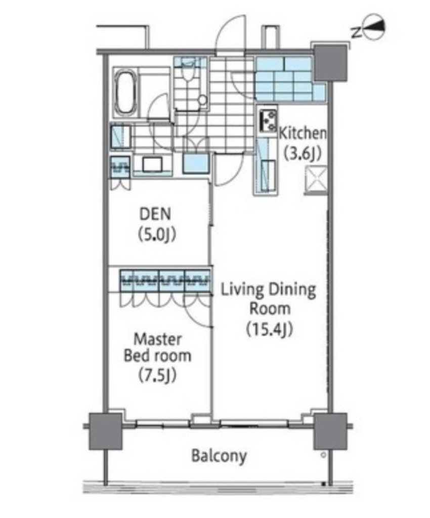 コンフォリア新宿イーストサイドタワーの間取り